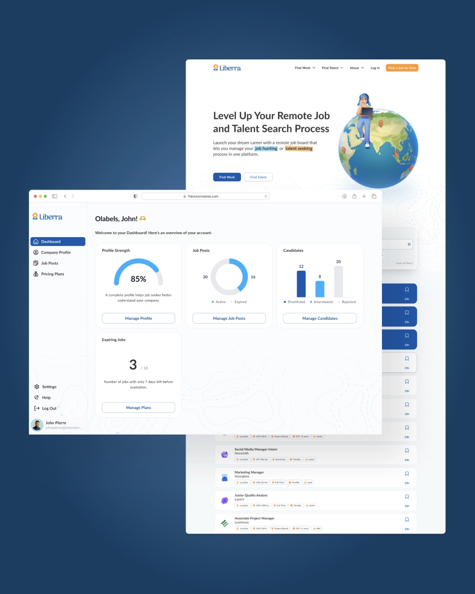 Liberra remote hiring platform